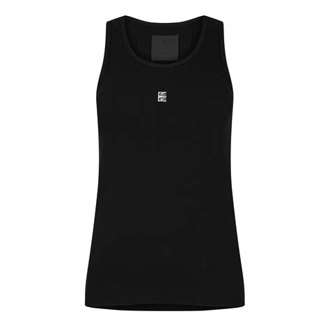 givenchy tank top 21 savage|Cropped tank top in cotton with 4G detail .